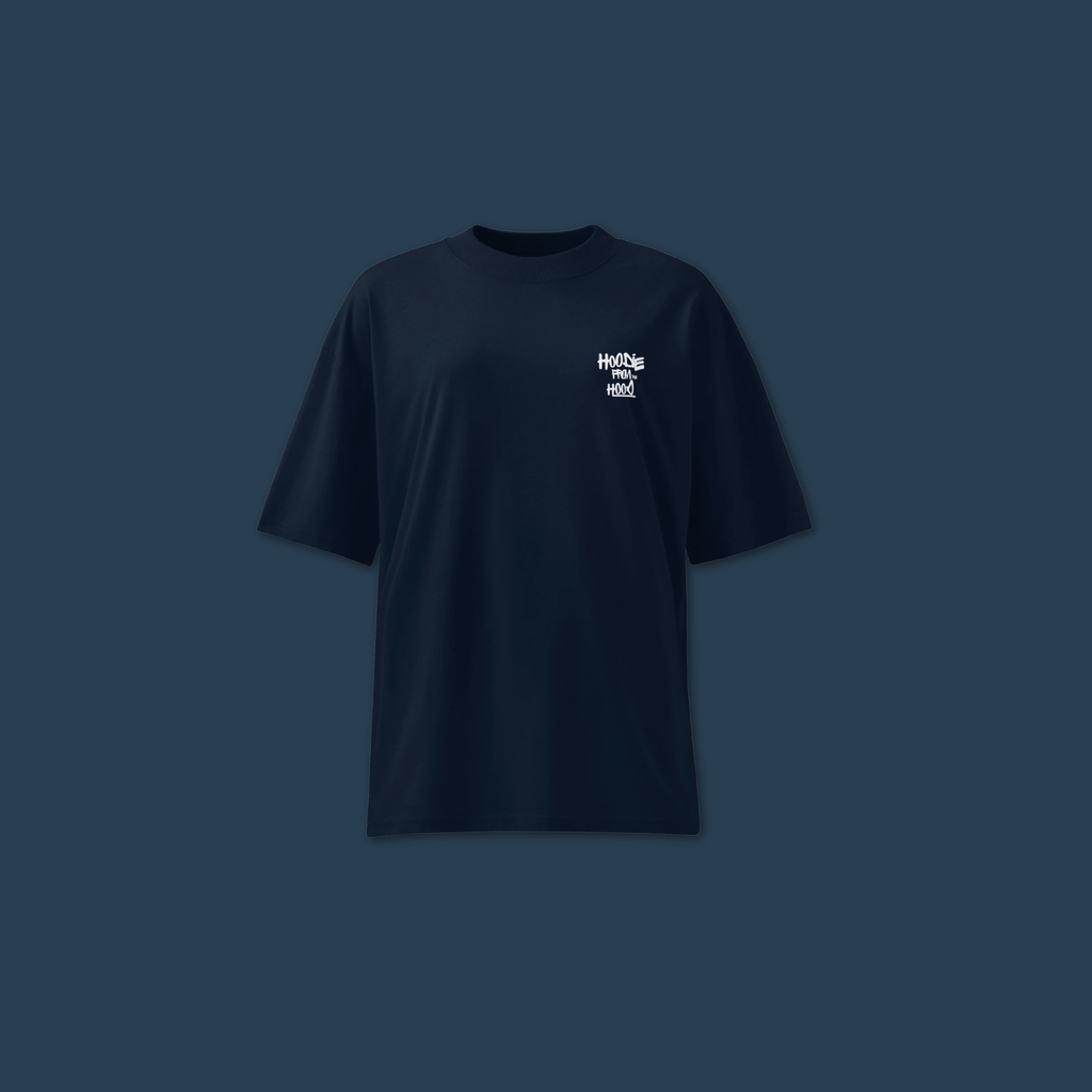 Straight Hoodlum Oversized T-Shirt - Indigo